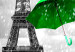 Canvas Print Paris: Green Umbrellas 91929 additionalThumb 5