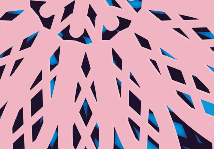 Canvas Print Ethnic Pattern (5-part) - Pink Mandala in Geometric Style 94929 additionalImage 4