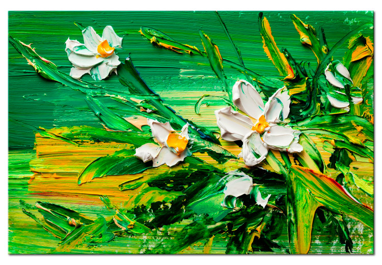 Canvas Print Impressionist Style: Flowers 97729