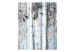 Room Divider Screen Rustic Planks - texture of old wooden planks with bird motif 107639 additionalThumb 3