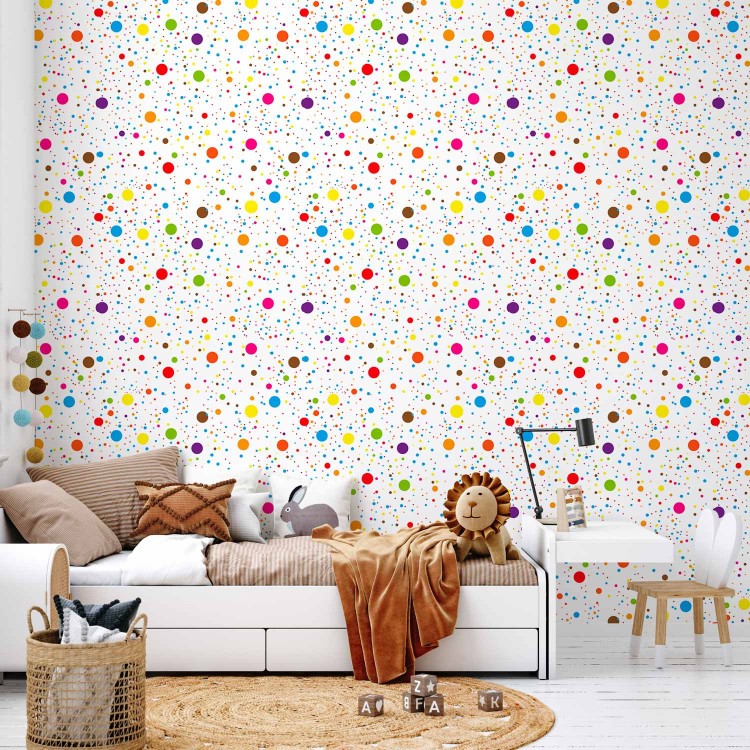 Wallpaper Rainbow Polka Dots 108339 additionalImage 10