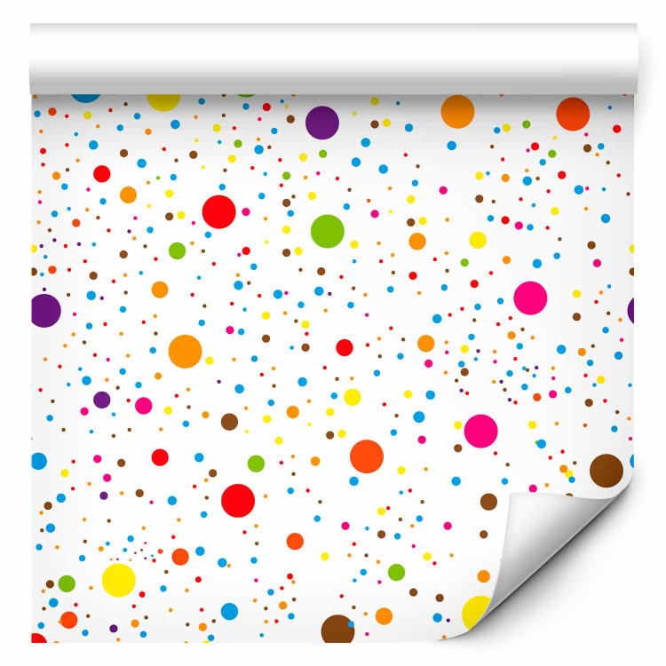 Wallpaper Rainbow Polka Dots 108339 additionalImage 1