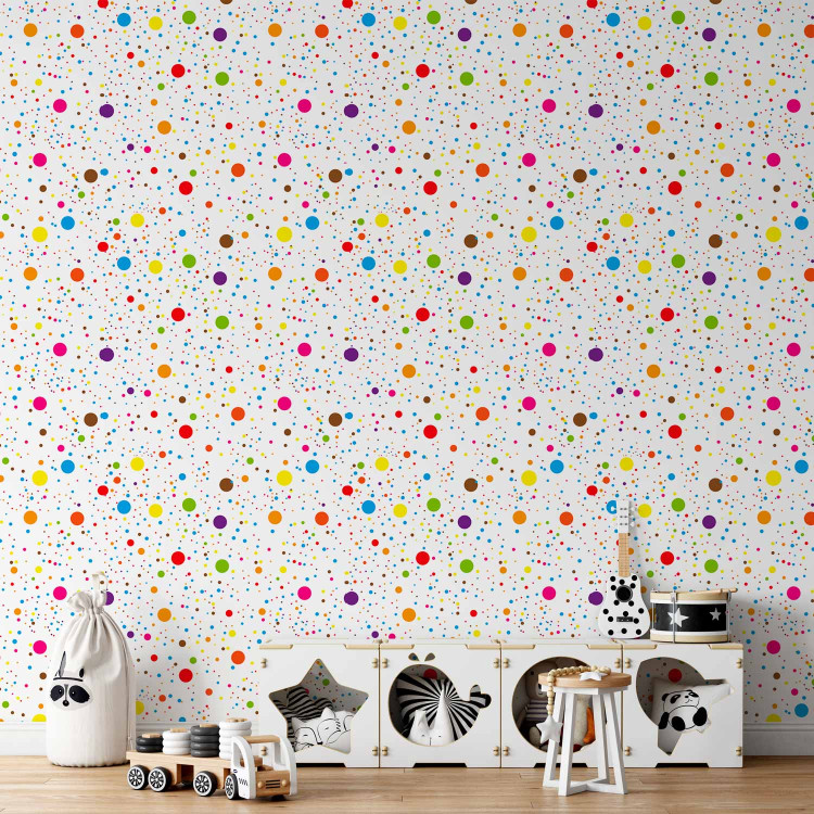 Wallpaper Rainbow Polka Dots 108339 additionalImage 5