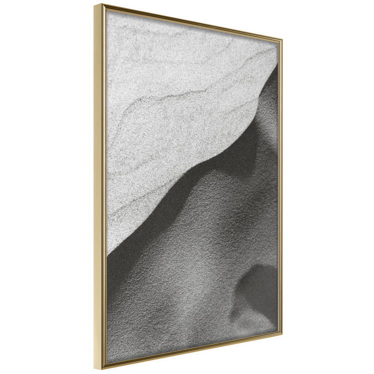 Wall Poster Sand Dunes - black and white composition with sandy waves in the middle of the desert 115239 additionalImage 12