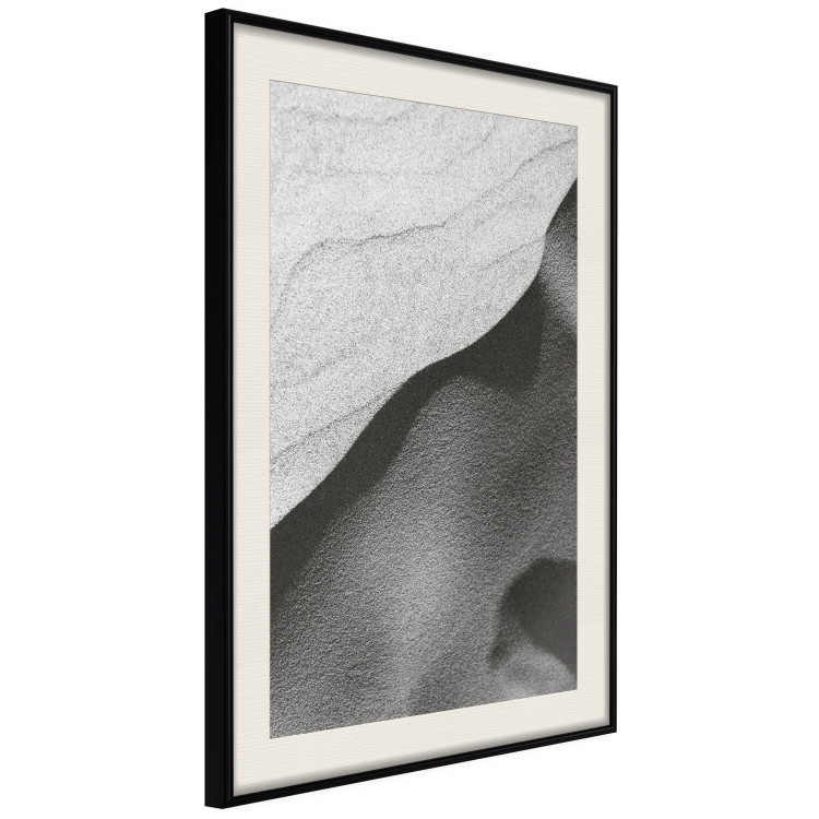Wall Poster Sand Dunes - black and white composition with sandy waves in the middle of the desert 115239 additionalImage 3