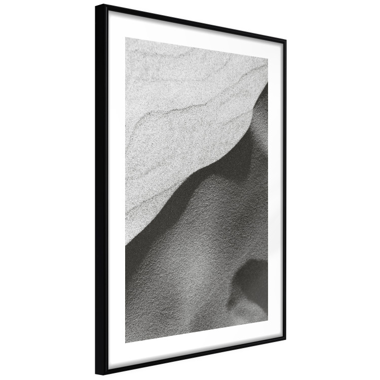 Wall Poster Sand Dunes - black and white composition with sandy waves in the middle of the desert 115239 additionalImage 11