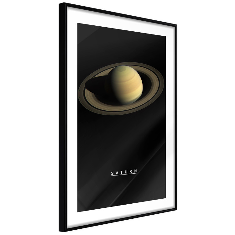 Wall Poster Saturn - lord of moons and English text against a black space backdrop 116739 additionalImage 11