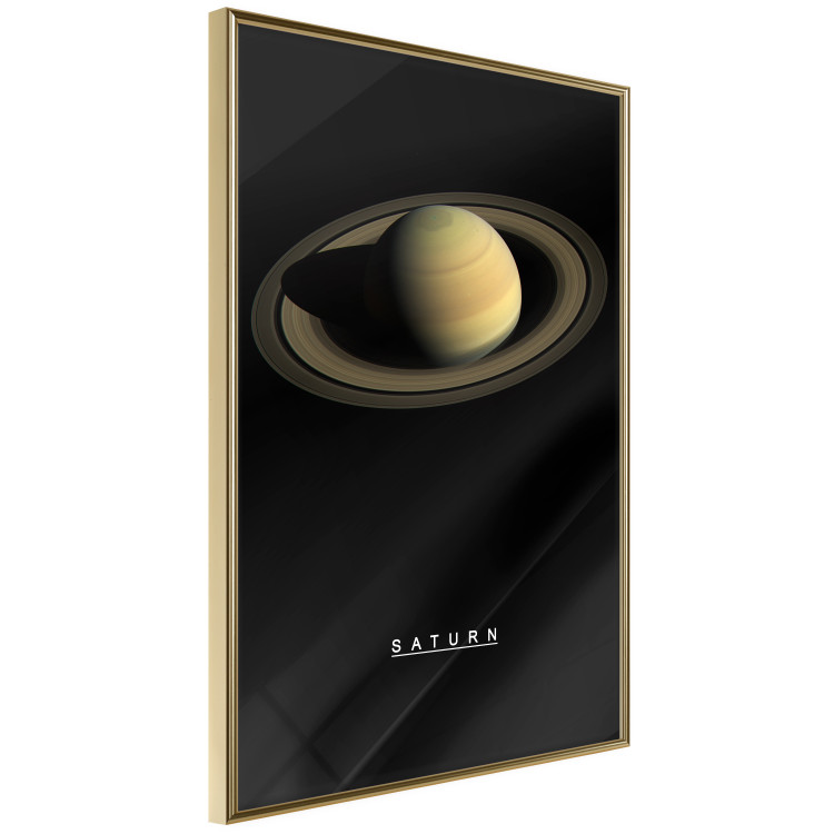 Wall Poster Saturn - lord of moons and English text against a black space backdrop 116739 additionalImage 12