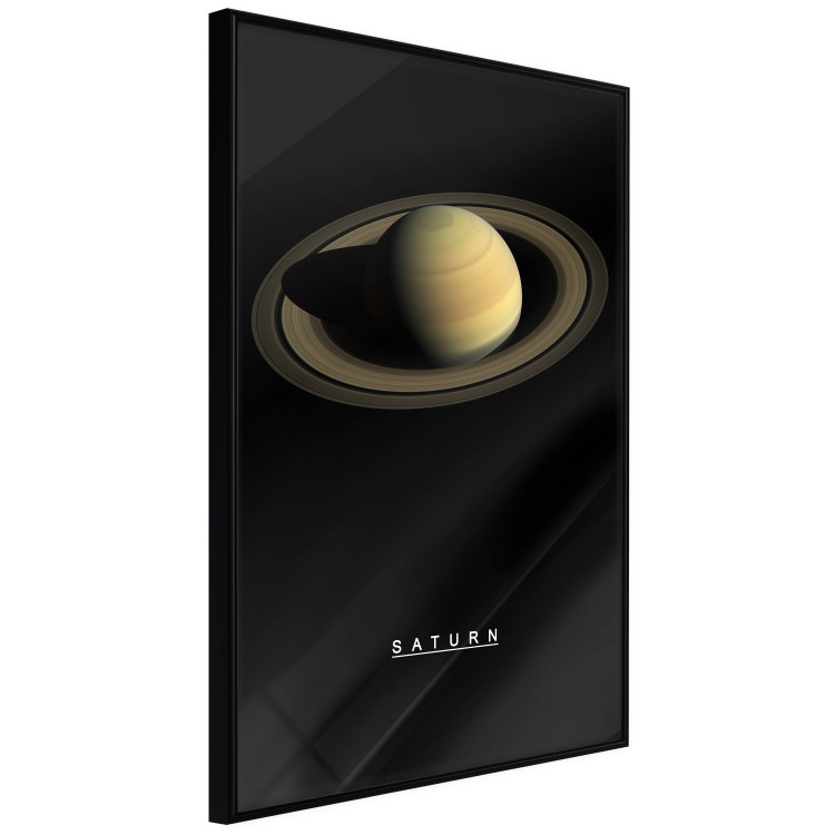 Wall Poster Saturn - lord of moons and English text against a black space backdrop 116739 additionalImage 10