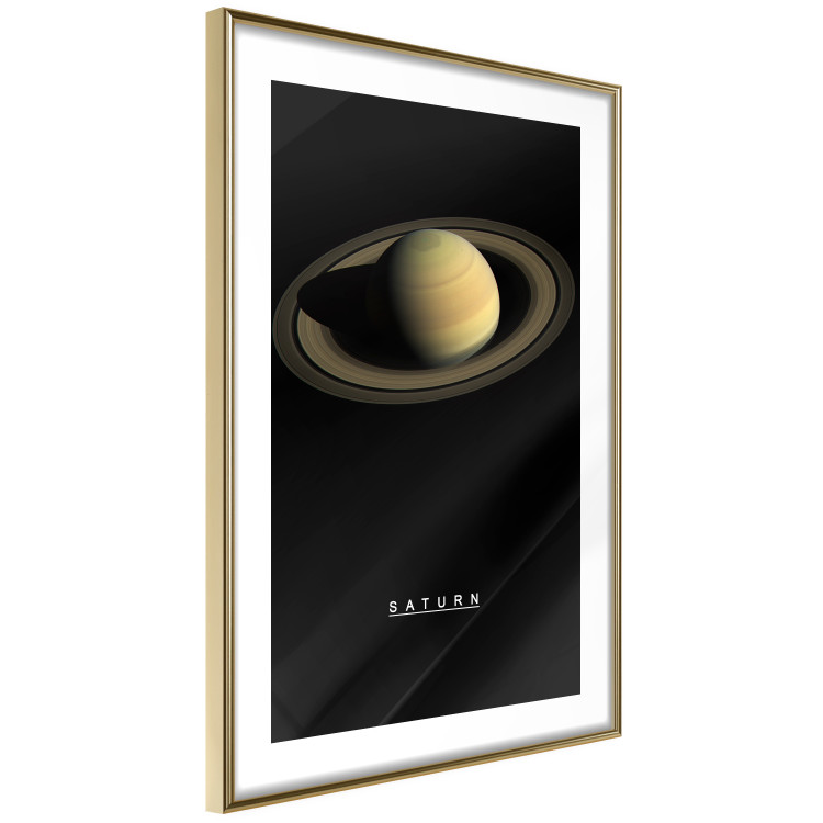 Wall Poster Saturn - lord of moons and English text against a black space backdrop 116739 additionalImage 6