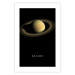 Wall Poster Saturn - lord of moons and English text against a black space backdrop 116739 additionalThumb 19