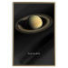 Wall Poster Saturn - lord of moons and English text against a black space backdrop 116739 additionalThumb 16