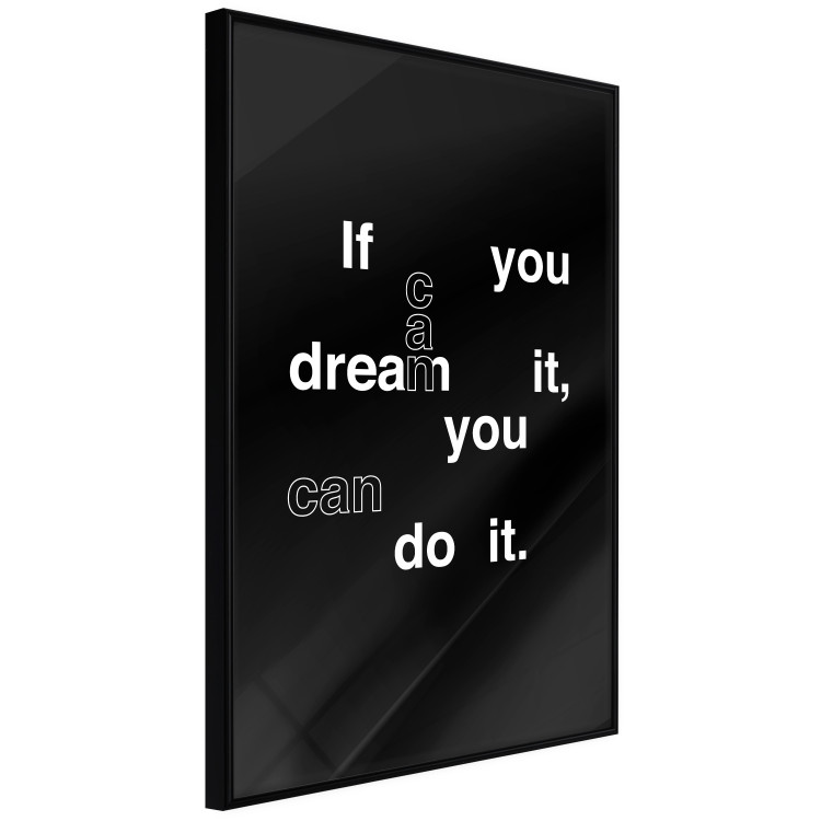 Poster If you can dream it you can do it - black and white composition with texts 117439 additionalImage 10