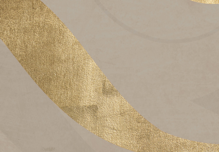 Canvas Art Print 23 - golden number with an abstract finish on a brown background 117839 additionalImage 5
