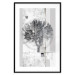 Wall Poster Silver Tree - plant abstraction in shades of gray with figures 118939 additionalThumb 15