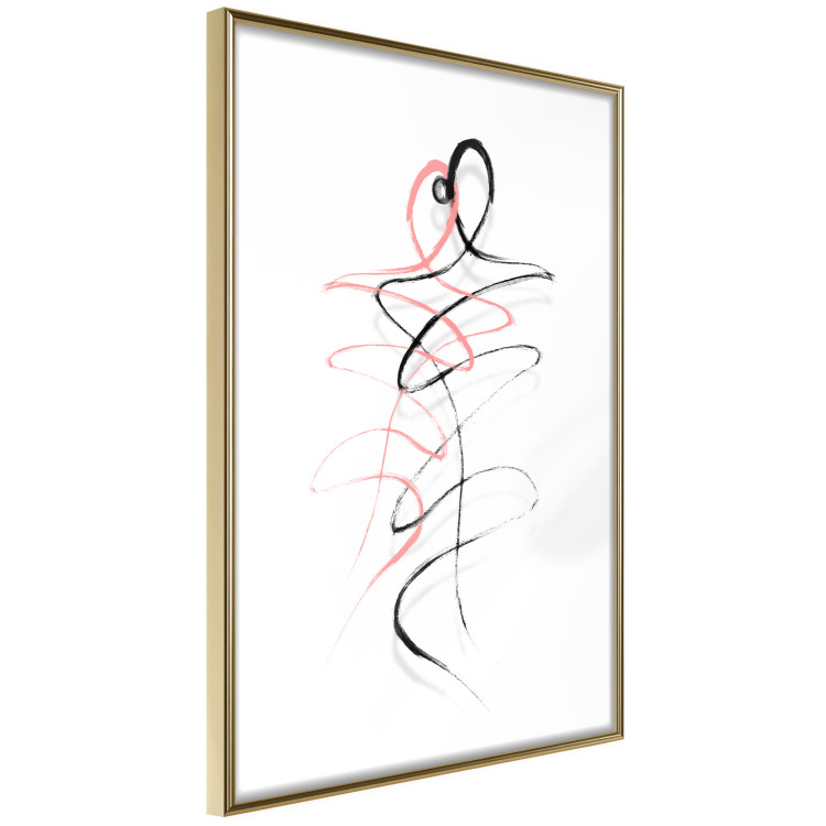 Poster Tangled Passion - abstraction in waves shaped like human silhouettes 119039 additionalImage 8