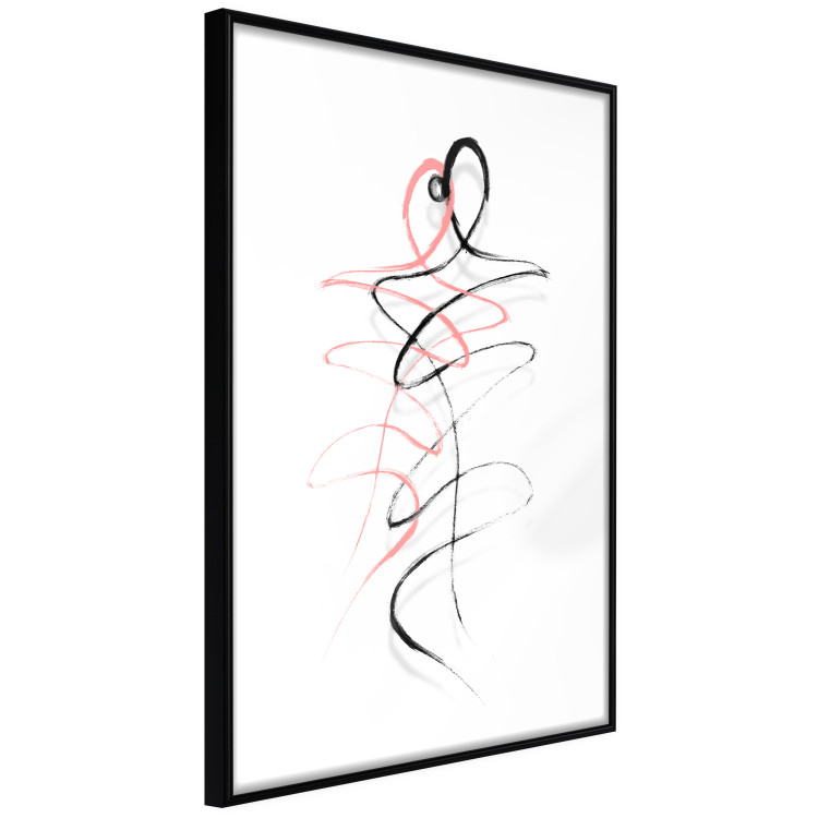 Poster Tangled Passion - abstraction in waves shaped like human silhouettes 119039 additionalImage 13