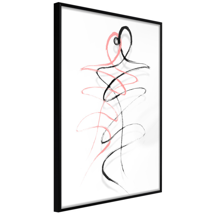 Poster Tangled Passion - abstraction in waves shaped like human silhouettes 119039 additionalImage 10