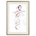 Poster Tangled Passion - abstraction in waves shaped like human silhouettes 119039 additionalThumb 23