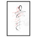 Poster Tangled Passion - abstraction in waves shaped like human silhouettes 119039 additionalThumb 25