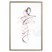 Poster Tangled Passion - abstraction in waves shaped like human silhouettes 119039 additionalThumb 20