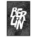 Wall Poster Berlin Negative - black and white composition with a city map and text 119139 additionalThumb 24