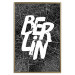 Wall Poster Berlin Negative - black and white composition with a city map and text 119139 additionalThumb 20