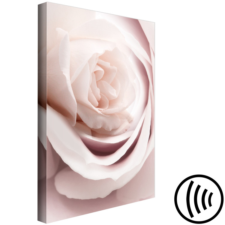 Canvas Pastel Charm (1-part) - Blooming Rose in Nature's Hue 122839 additionalImage 6