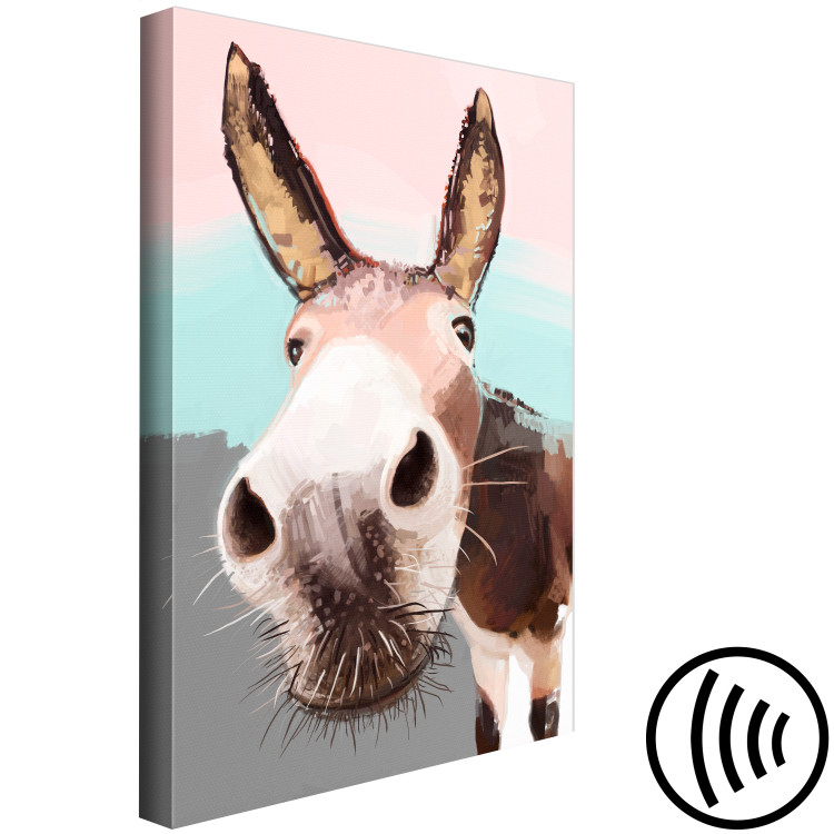 Canvas Print Curious Donkey (1 Part) Vertical 123039 additionalImage 6