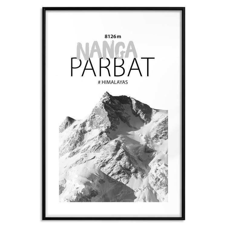 Poster Nanga Parbat - numbers and English captions on mountain landscape backdrop 123739 additionalImage 15