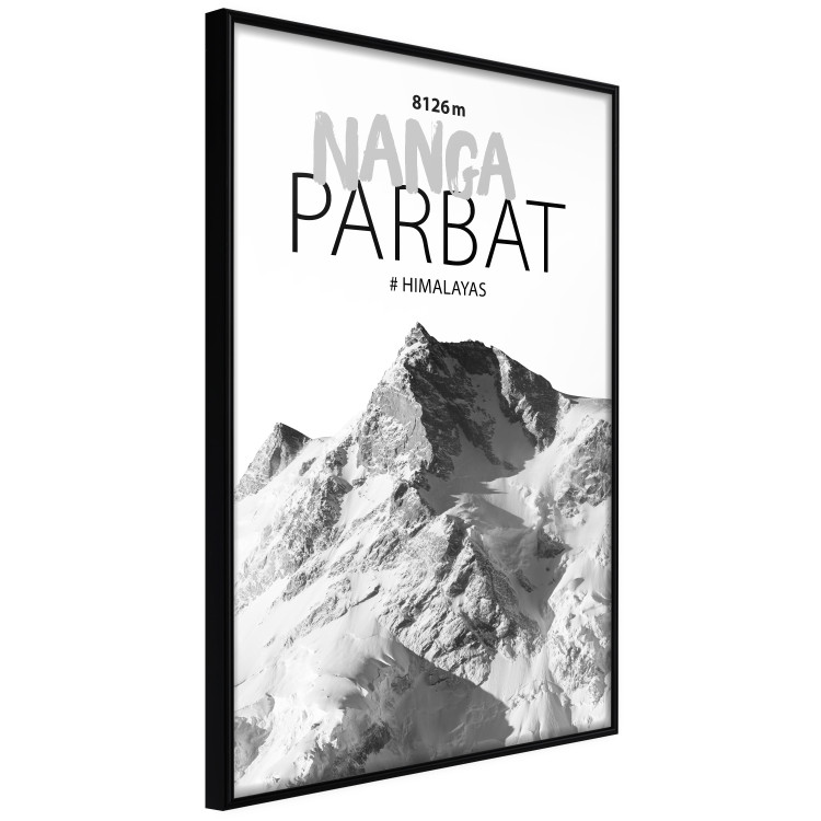 Poster Nanga Parbat - numbers and English captions on mountain landscape backdrop 123739 additionalImage 2