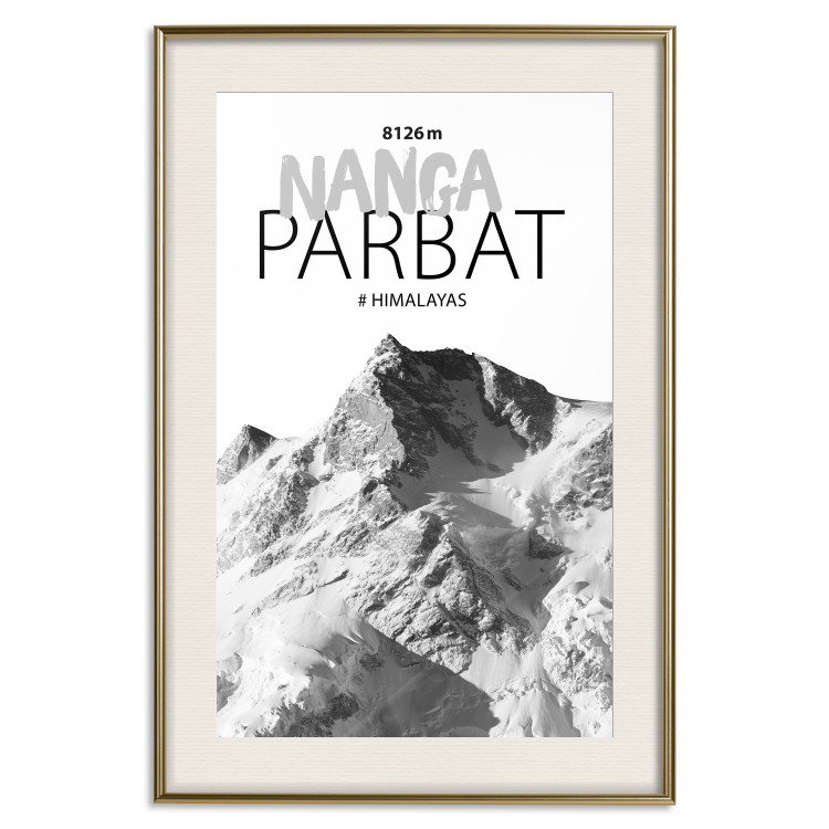 Poster Nanga Parbat - numbers and English captions on mountain landscape backdrop 123739 additionalImage 19