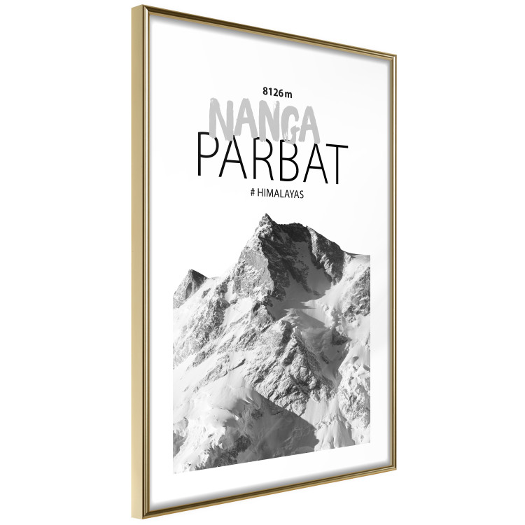 Poster Nanga Parbat - numbers and English captions on mountain landscape backdrop 123739 additionalImage 11