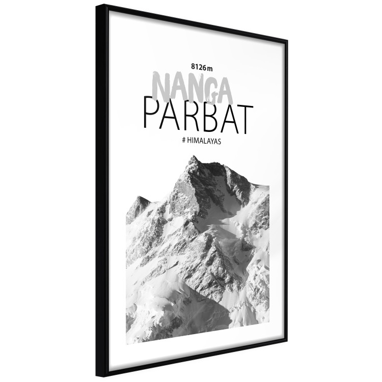 Poster Nanga Parbat - numbers and English captions on mountain landscape backdrop 123739 additionalImage 12