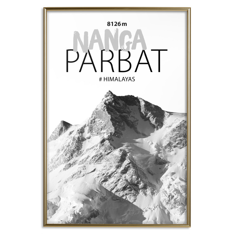 Poster Nanga Parbat - numbers and English captions on mountain landscape backdrop 123739 additionalImage 20
