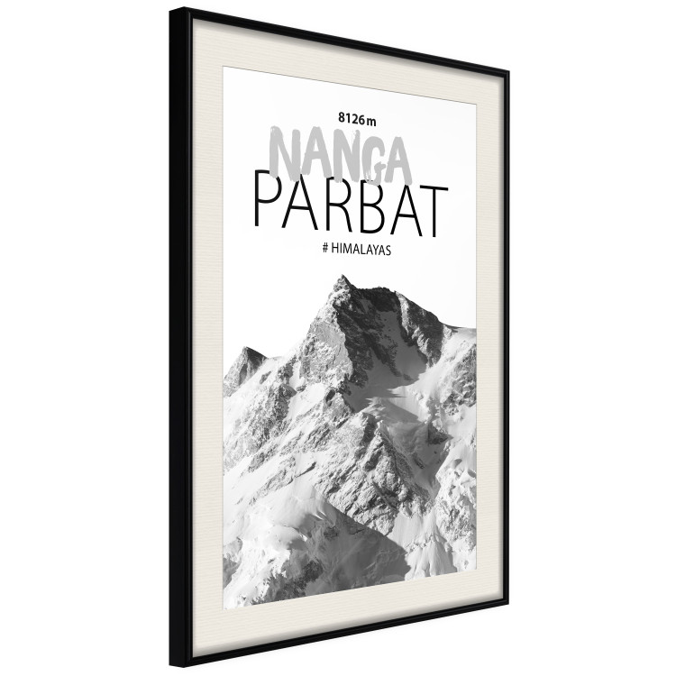 Poster Nanga Parbat - numbers and English captions on mountain landscape backdrop 123739 additionalImage 13