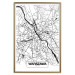Poster City Map: Warsaw - black and white map of Warsaw with city name 123839 additionalThumb 20