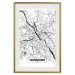 Poster City Map: Warsaw - black and white map of Warsaw with city name 123839 additionalThumb 19
