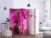 Room Separator Pink Orchid II (5-piece) - blooming flowers on a light pink background 124239 additionalThumb 2
