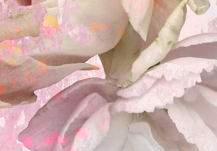 Canvas Melancholic Pink (1-part) vertical - flower in shabby chic style 127539 additionalImage 4