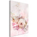 Canvas Melancholic Pink (1-part) vertical - flower in shabby chic style 127539 additionalThumb 2