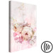 Canvas Melancholic Pink (1-part) vertical - flower in shabby chic style 127539 additionalThumb 6