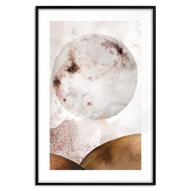 Poster Sunny Spots - abstract texture of white circle on light background 127839 additionalImage 18