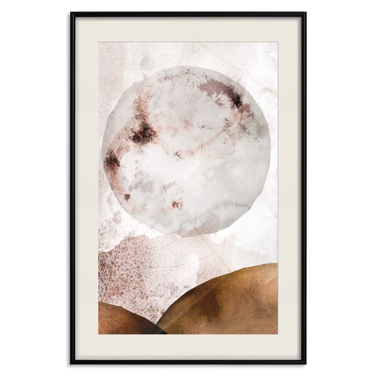 Poster Sunny Spots - abstract texture of white circle on light background 127839 additionalImage 19