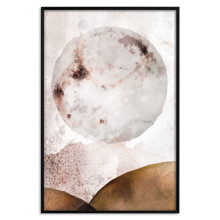 Poster Sunny Spots - abstract texture of white circle on light background 127839 additionalImage 16