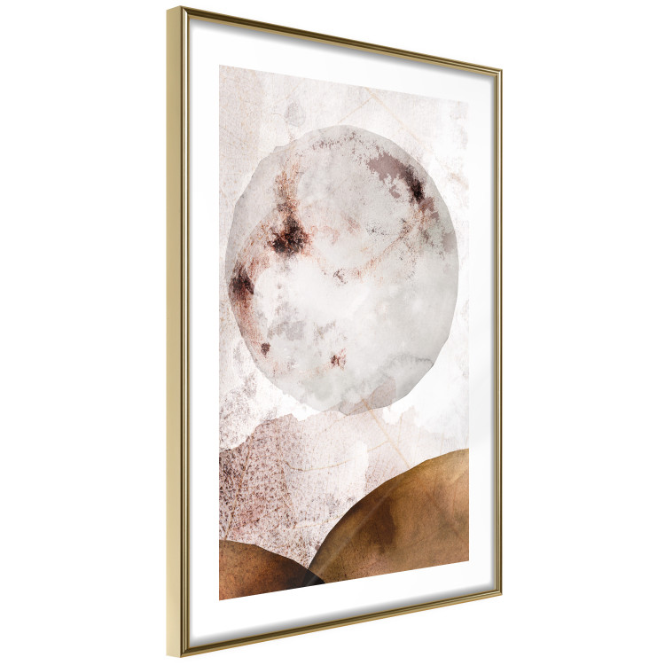 Poster Sunny Spots - abstract texture of white circle on light background 127839 additionalImage 9