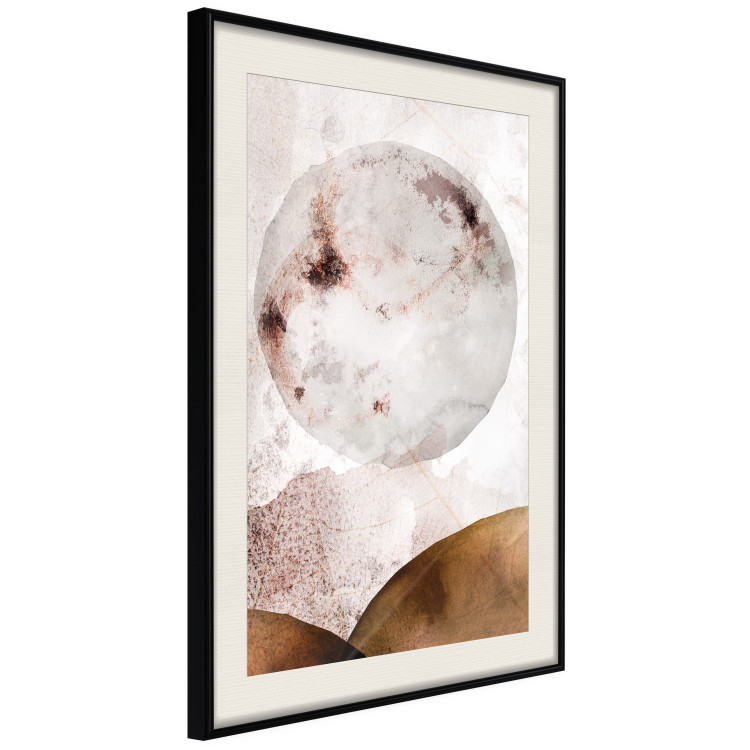 Poster Sunny Spots - abstract texture of white circle on light background 127839 additionalImage 3