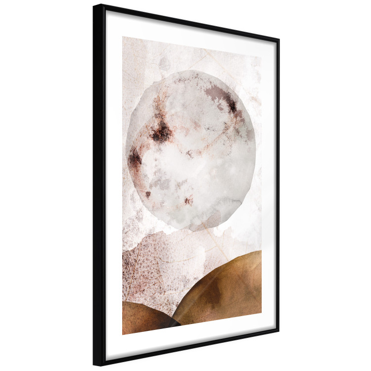 Poster Sunny Spots - abstract texture of white circle on light background 127839 additionalImage 2