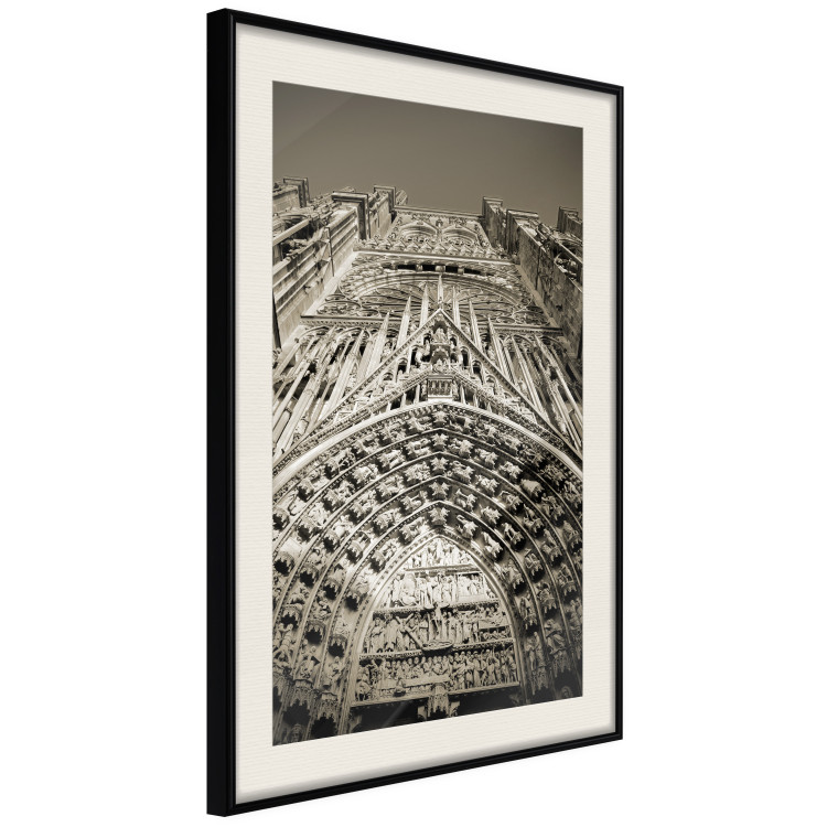 Poster Notre Dame Cathedral - historic architecture in Paris in a gray motif 128639 additionalImage 3