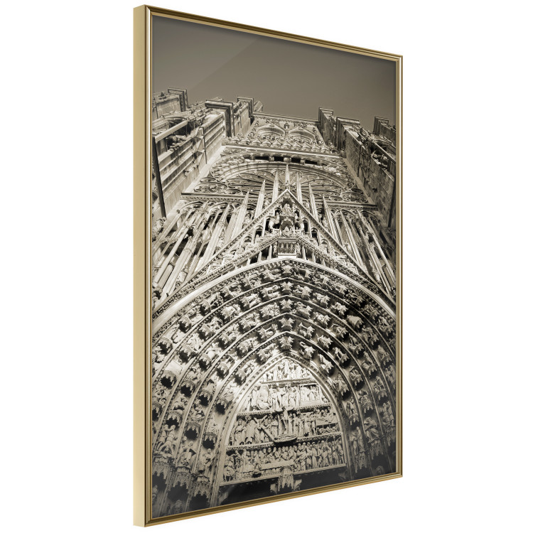 Poster Notre Dame Cathedral - historic architecture in Paris in a gray motif 128639 additionalImage 10